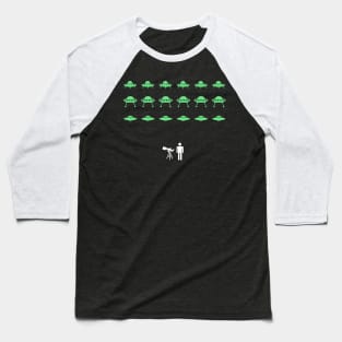 Funny UFO Space Aliens Baseball T-Shirt